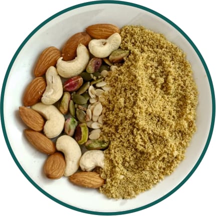 बेबी ड्राई फ्रूट्स और बीज पाउडर