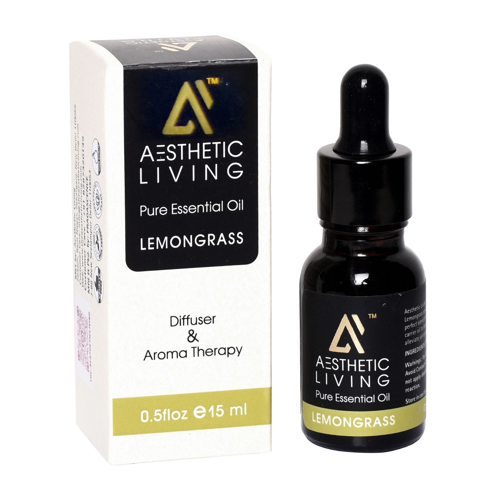 Aesthetic Living Pure Lemongrass Essential Oil 15ml
