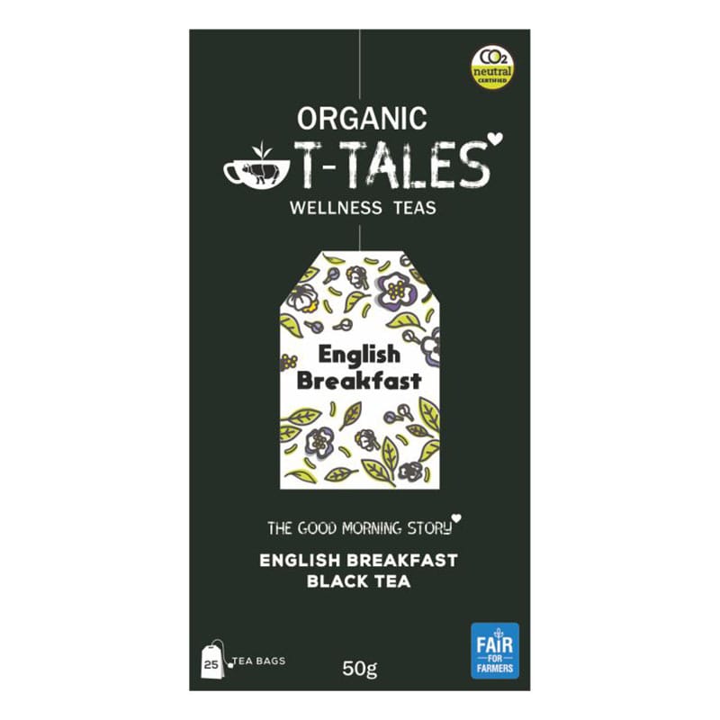 T-Tales Organic English Breakfast Black 25 Tea Bags
