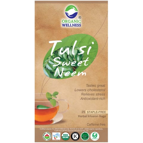 Organic Wellness Tulsi Sweet Neem 25 Tea Bags