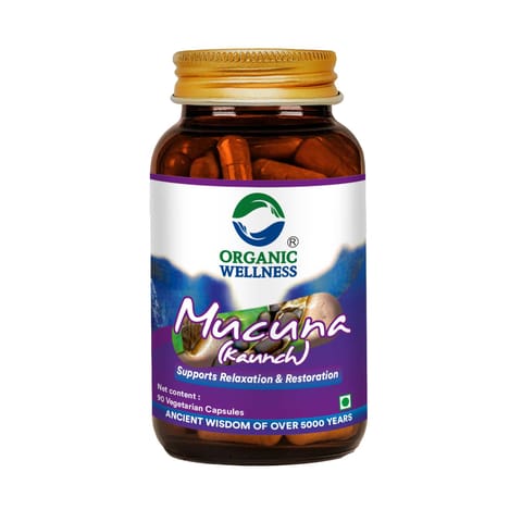 Organic Wellness Mucuna Kaunch 90 Vegetarian Capsules