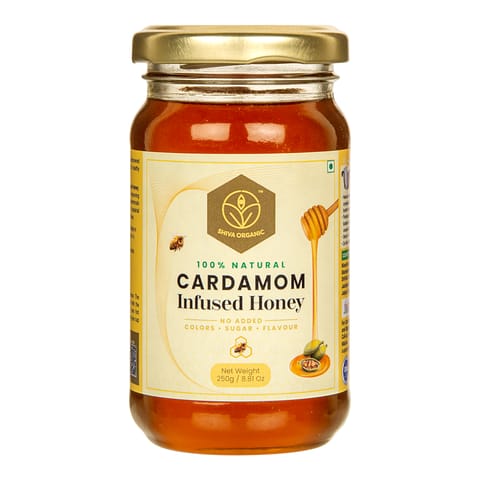 Shiva Organic Cardamom Infused Honey 250