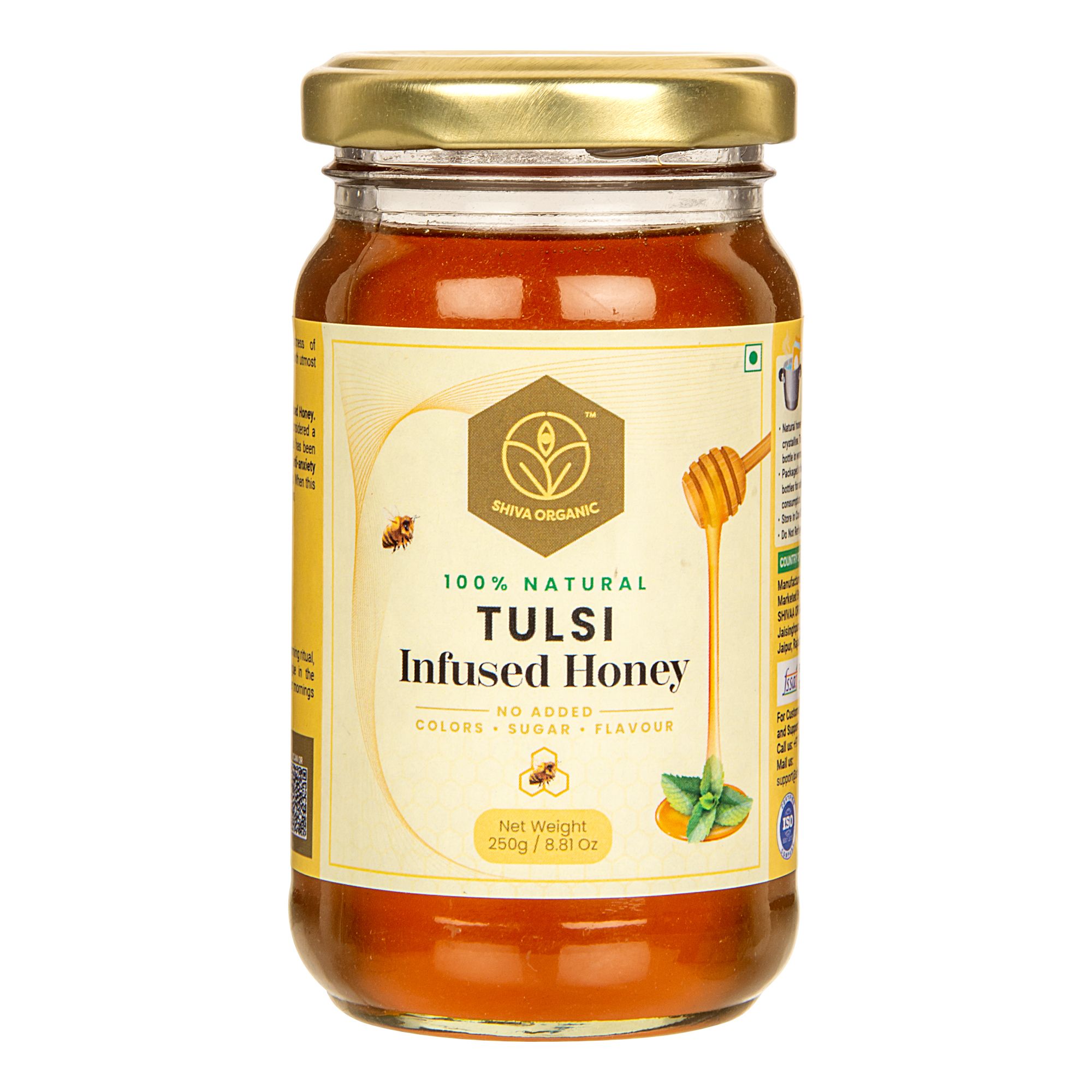 Shiva Organic Tulsi Infused Honey 250