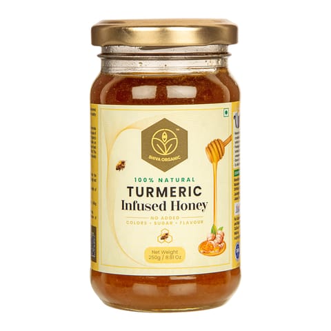 Shiva Organic Turmeric  Infused Honey 250