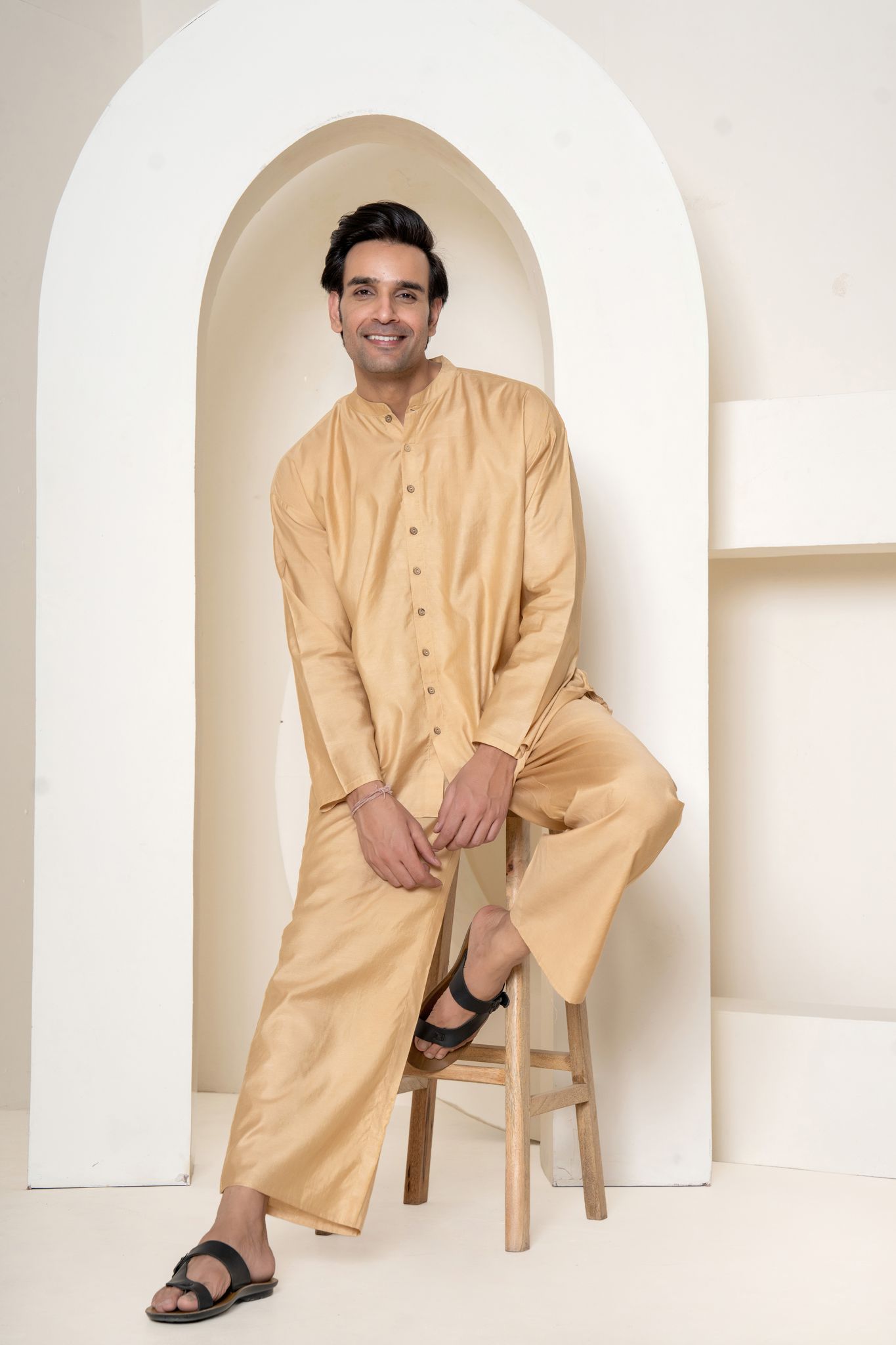 Paizlie Ocean Waves Loungewear |100% Mulberry Silk | Men
