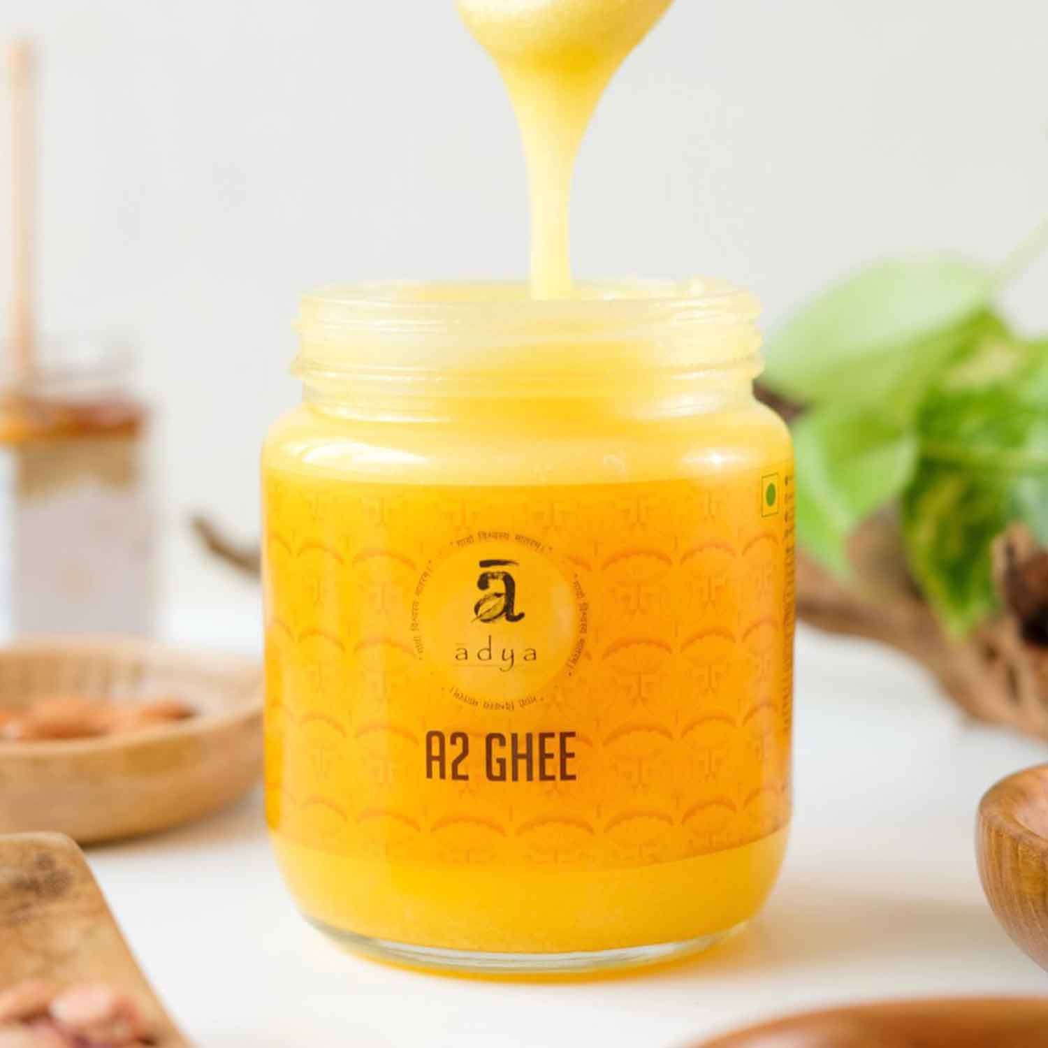 Adya Organics A2 Cow Milk Ghee 500 gms