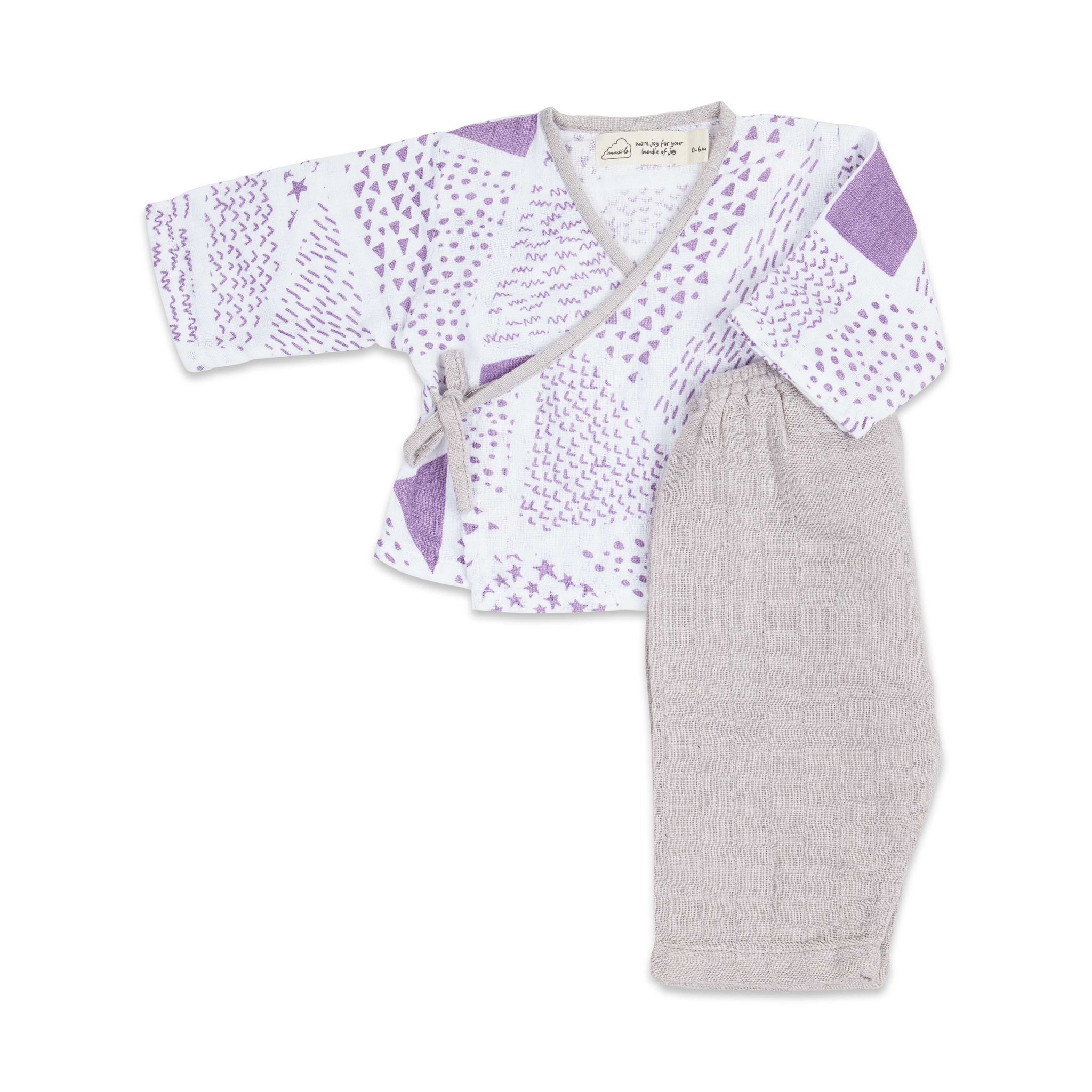 Masilo Baby Top & Pant Kimono Set