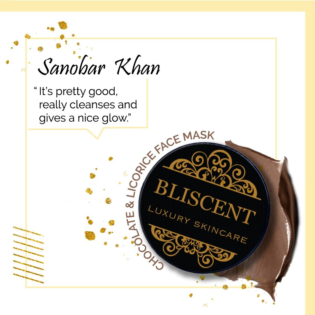 Bliscent Chocolate & Licorice Face Mask