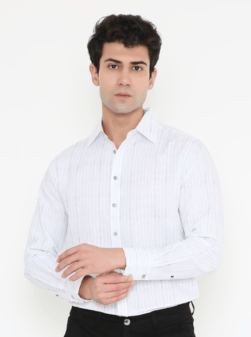 Moon N Lotus Printed Shirt - Cotton Hemp Shirt