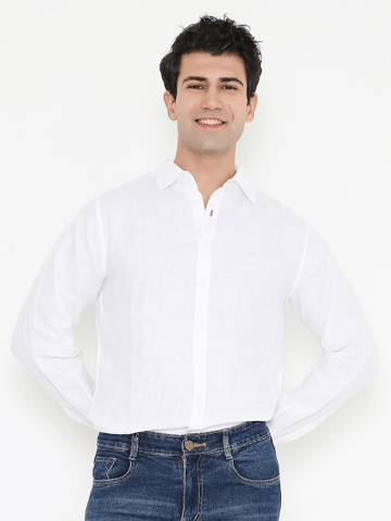 Moon N Lotus  Classic Shirt - Hemp White Shirt