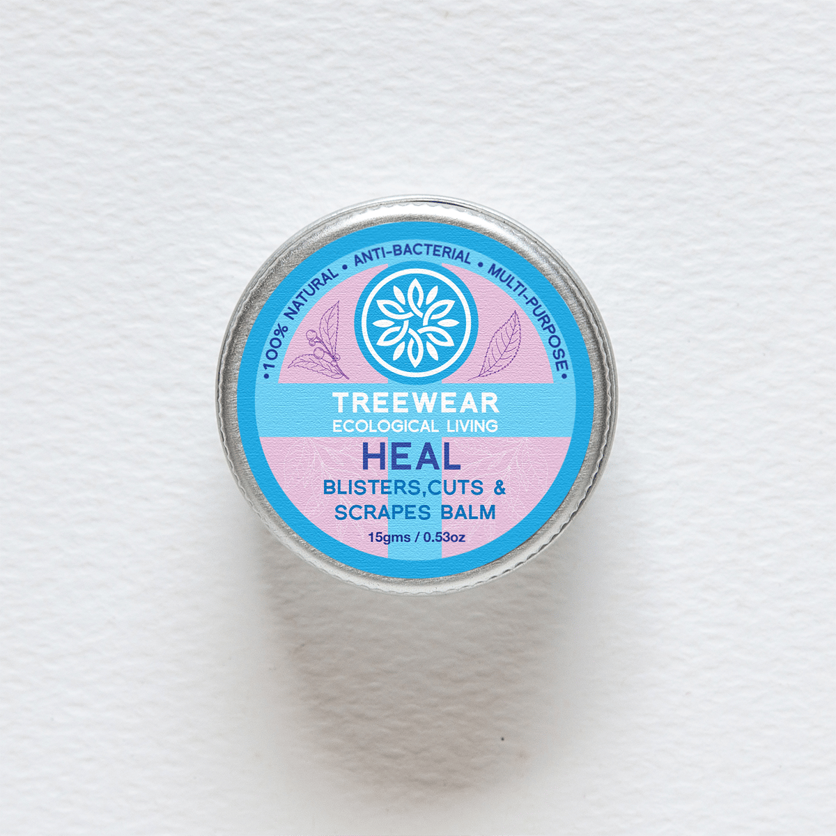 TreeWear Heal Balm - For Cuts, Scrapes & Blisters - 15 gm