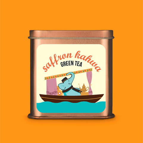 Tea Trunk Saffron Kahwa Green Tea
