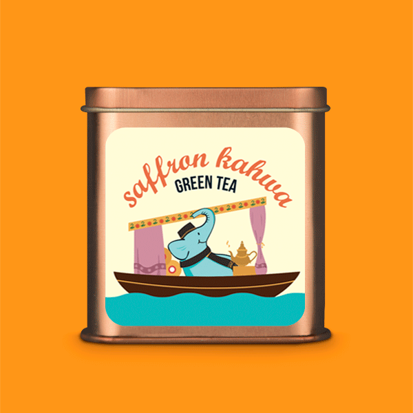 Tea Trunk Saffron Kahwa Green Tea