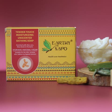 Earthy Sapo Tender Touch Moisturizing Unscented Bathing Soap 100g