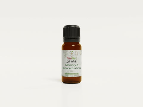 Prema Nature Certified Essential Oil Mixes | Memory & Concentration | 10ml