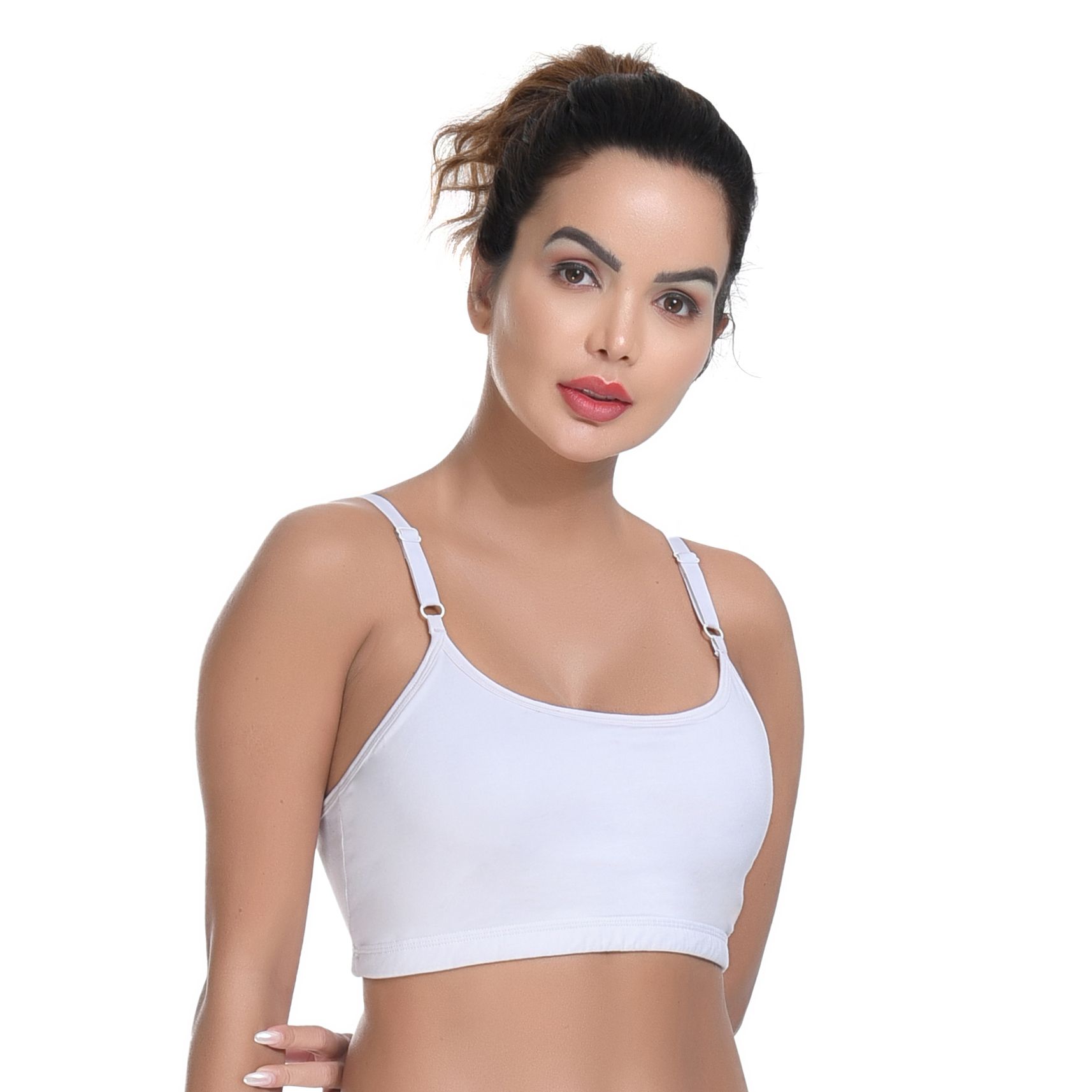 Bamboology Bamboo Fabric Teenager Bra Non-Padded Non-Wired | Pop-On Bra | Detachable And Adjustable Straps | High Coverage Bra For Teenager | Pack of 2