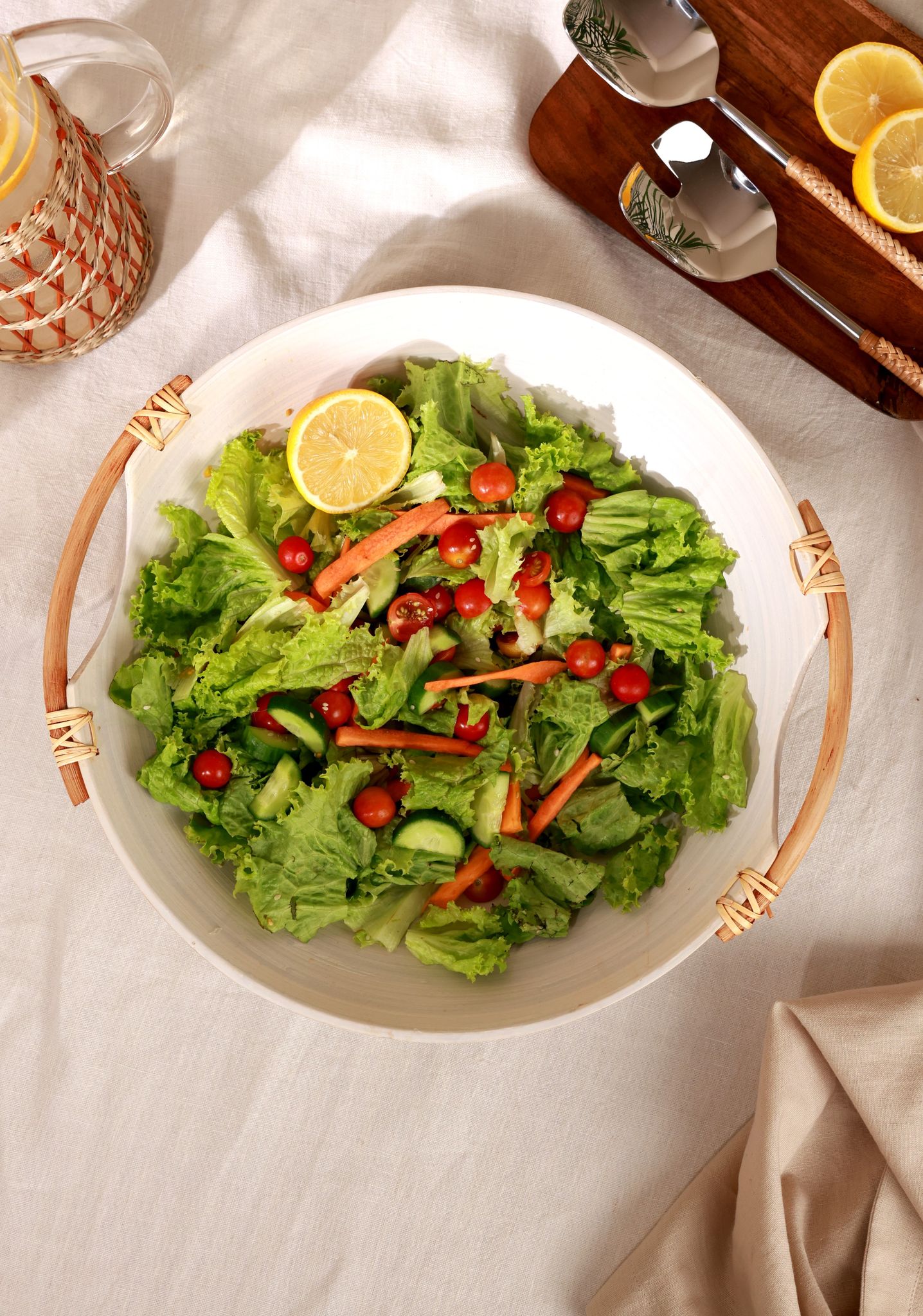 Table Manners Bamboo Serving Bowl