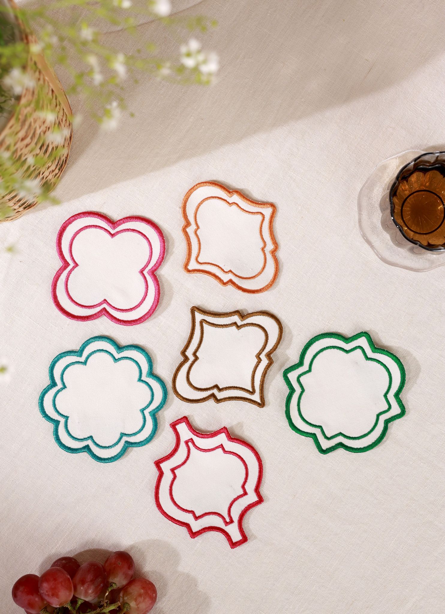 Table Manners Moroccan Coasters | Set of 6