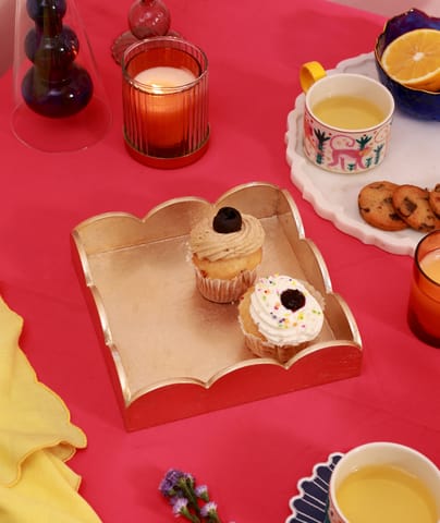 Table Manners Gold Majestic Tray