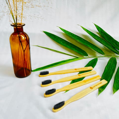 Jaivik Store Bamboo Toothbrush for Adults | Eco-Friendly
