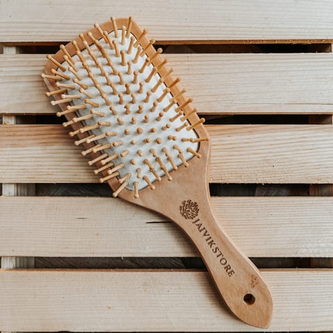 Jaivik Store Wooden Paddle Hair Brush | Unisex & Eco-Friendly