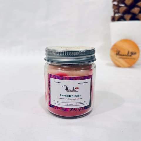 Jaivik Store Premium Scented Jar Candle | Eco-friendly Soy Wax | Lavender Bliss | 100 g
