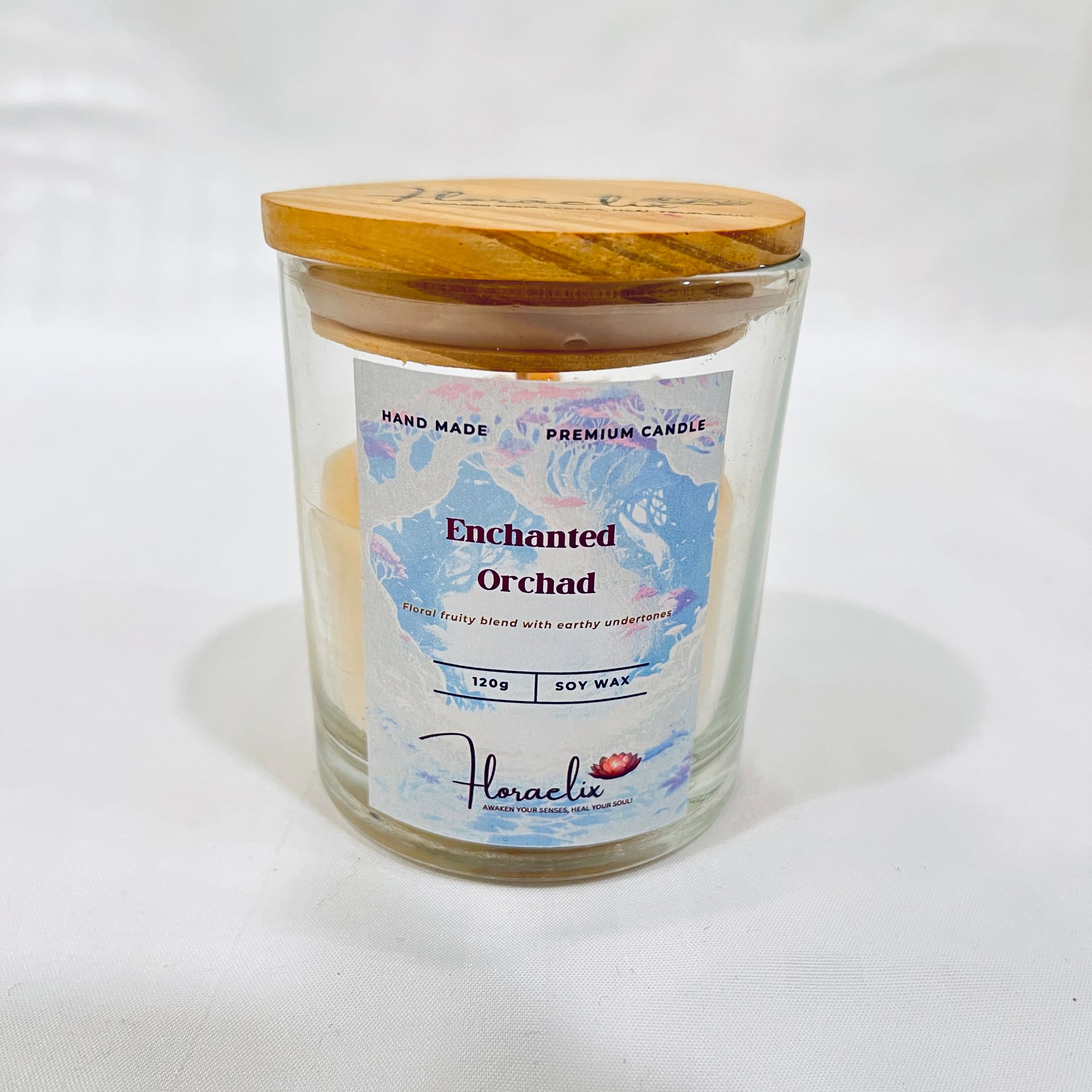 Jaivik Store Premium Scented Jar Candle | Eco-friendly Soy Wax | Enchanted Orchard with Daisy |120 g