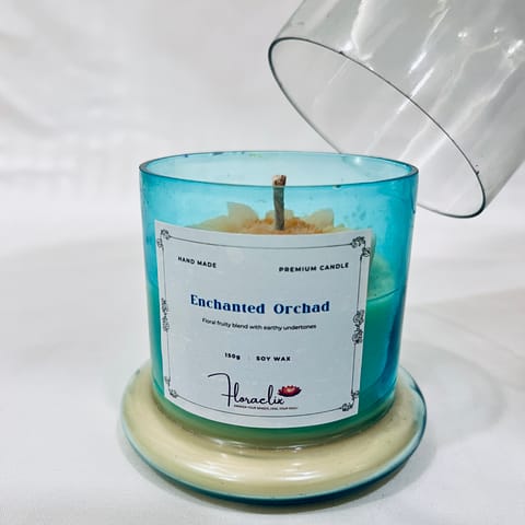 Jaivik Store Premium Scented Bell Jar Candle | Eco-friendly Soy Wax | Enchanted Orchard | 150 g