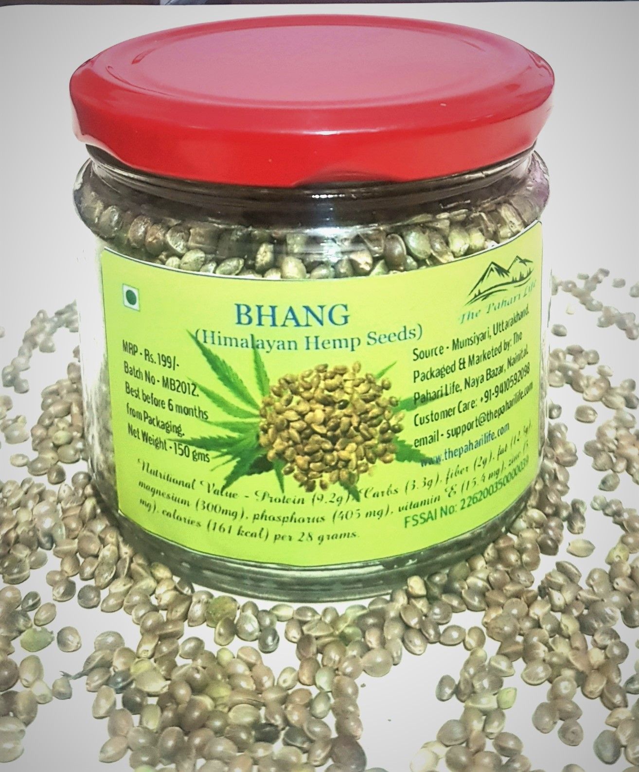 The Pahari Life Himalayan Hemp (Bhang) Seeds 150gm