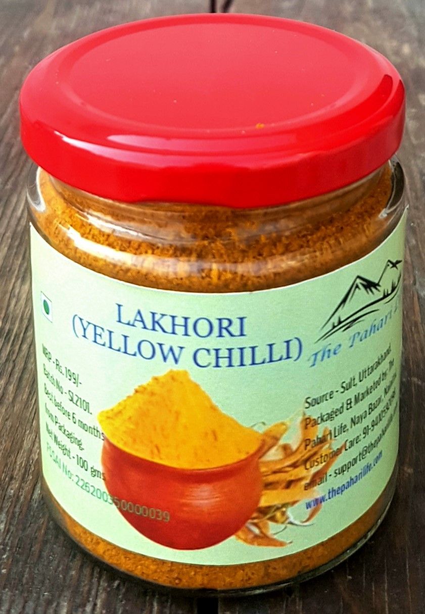 The Pahari Life Himalayan Yellow Chilli (Lakhori) Powder 100gm