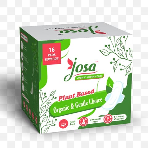 जोसा ऑर्गेनिक सैनिटरी पैड्स, प्लांट बेस्ड और सौम्य विकल्प