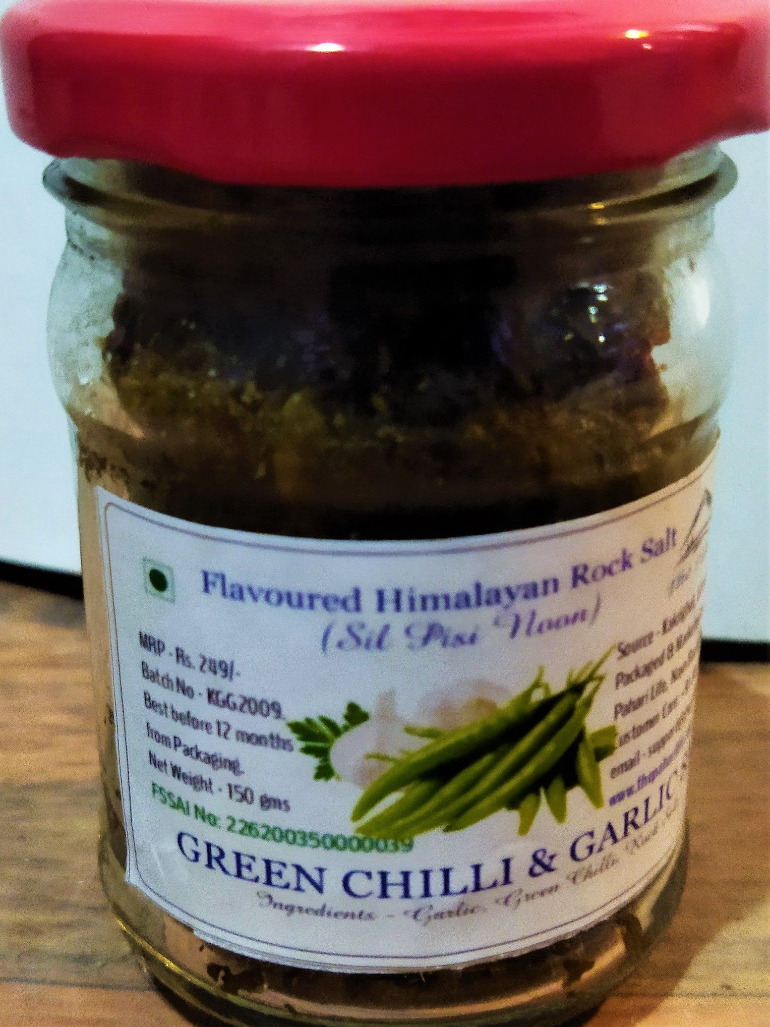 The Pahari Life Green Chili & Garlic Salt 150gm