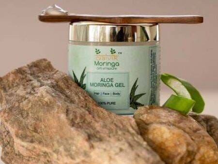 Daivik Moringa Aloe Moringa Gel | 100% Natural | Anti Aging, Anti Acne, Hair Growth, Moisturizer