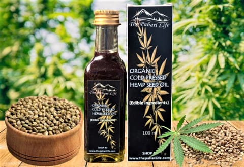 The Pahari Life Cold Pressed Hemp Seed Oil (Certified Organic) 100ml