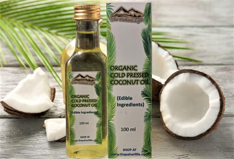 The Pahari Life Cold Pressed Coconut Oil (Certified Organic) 100ml