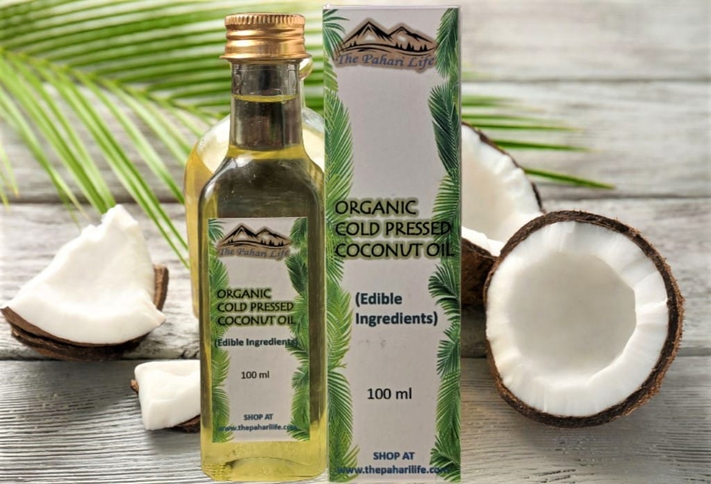 The Pahari Life Cold Pressed Coconut Oil (Certified Organic) 100ml