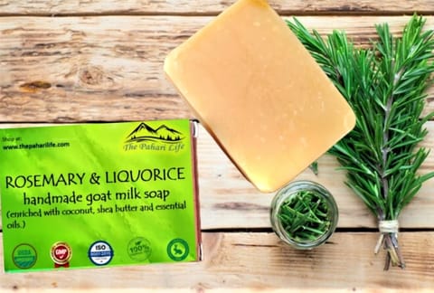 The Pahari Life Rosemary & Liquorice Goat Milk Soap 75gm