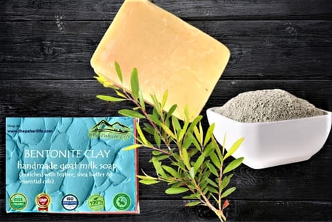 The Pahari Life Bentonite clay goat milk soap 75gm