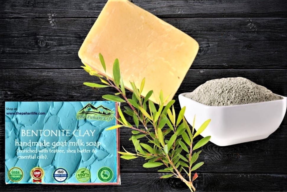 The Pahari Life Bentonite clay goat milk soap 75gm