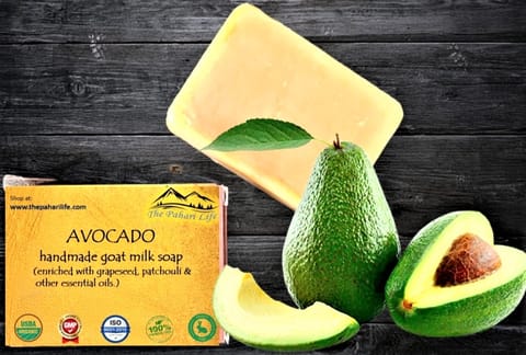 The Pahari Life  Avocado goat milk soap 75gm
