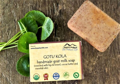 The Pahari Life Gotukola goat milk soap 75gm
