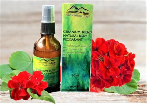 The Pahari Life Geranium blend natural body deodorant 50ml
