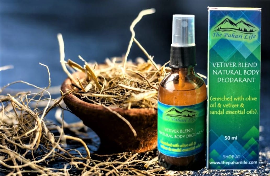The Pahari Life Vetiver blend natural body deodorant 50ml