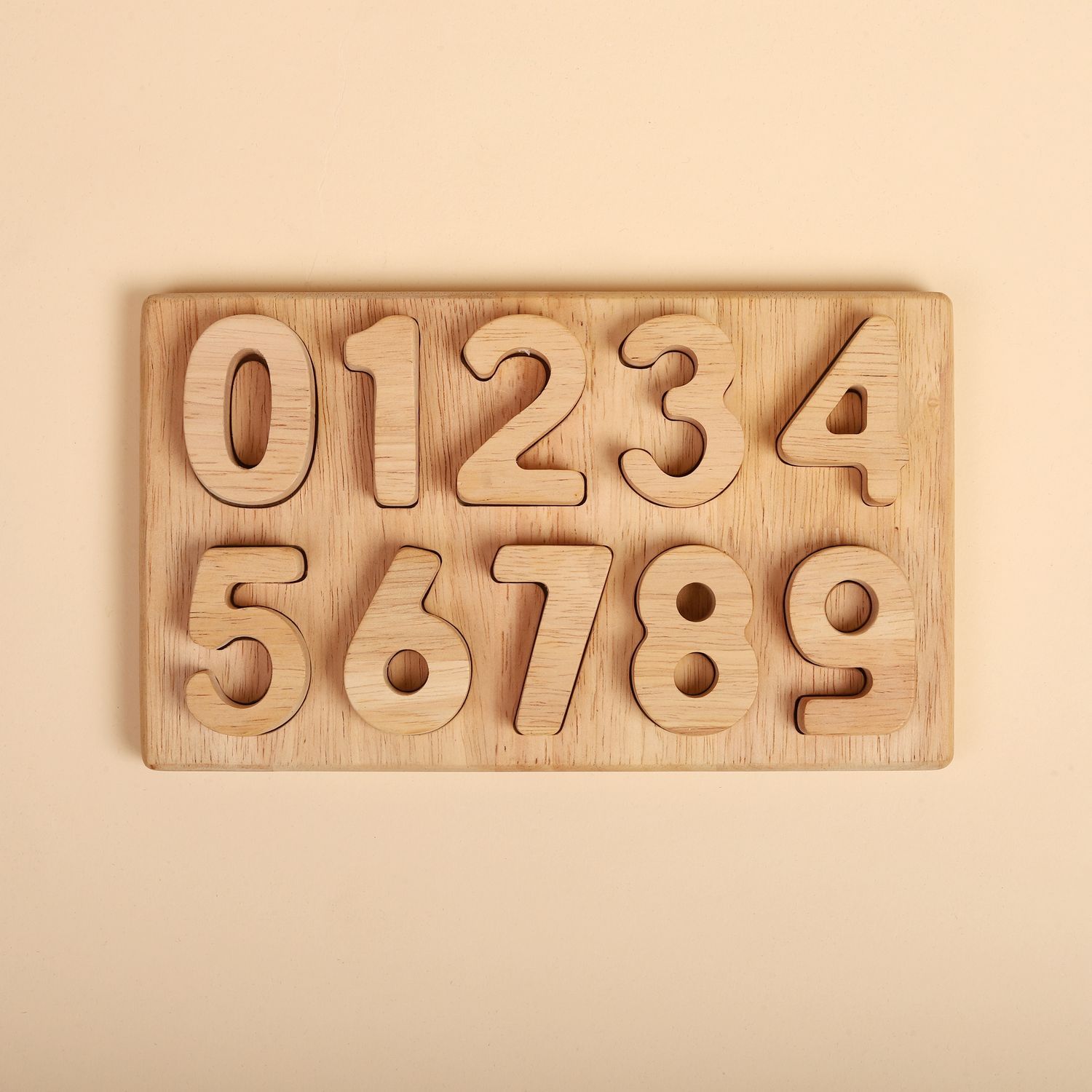 BTC-Montessori Educational Toy | Wooden Math Number Puzzle 0-9 Toy