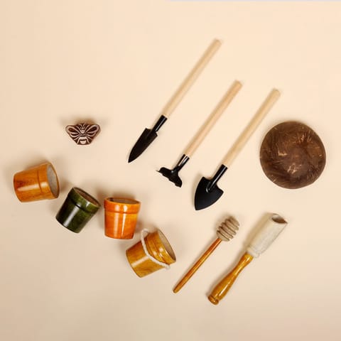 बीटीसी-लकड़ी के बागवानी खिलौने | बच्चों के लिए संवेदी खिलौने