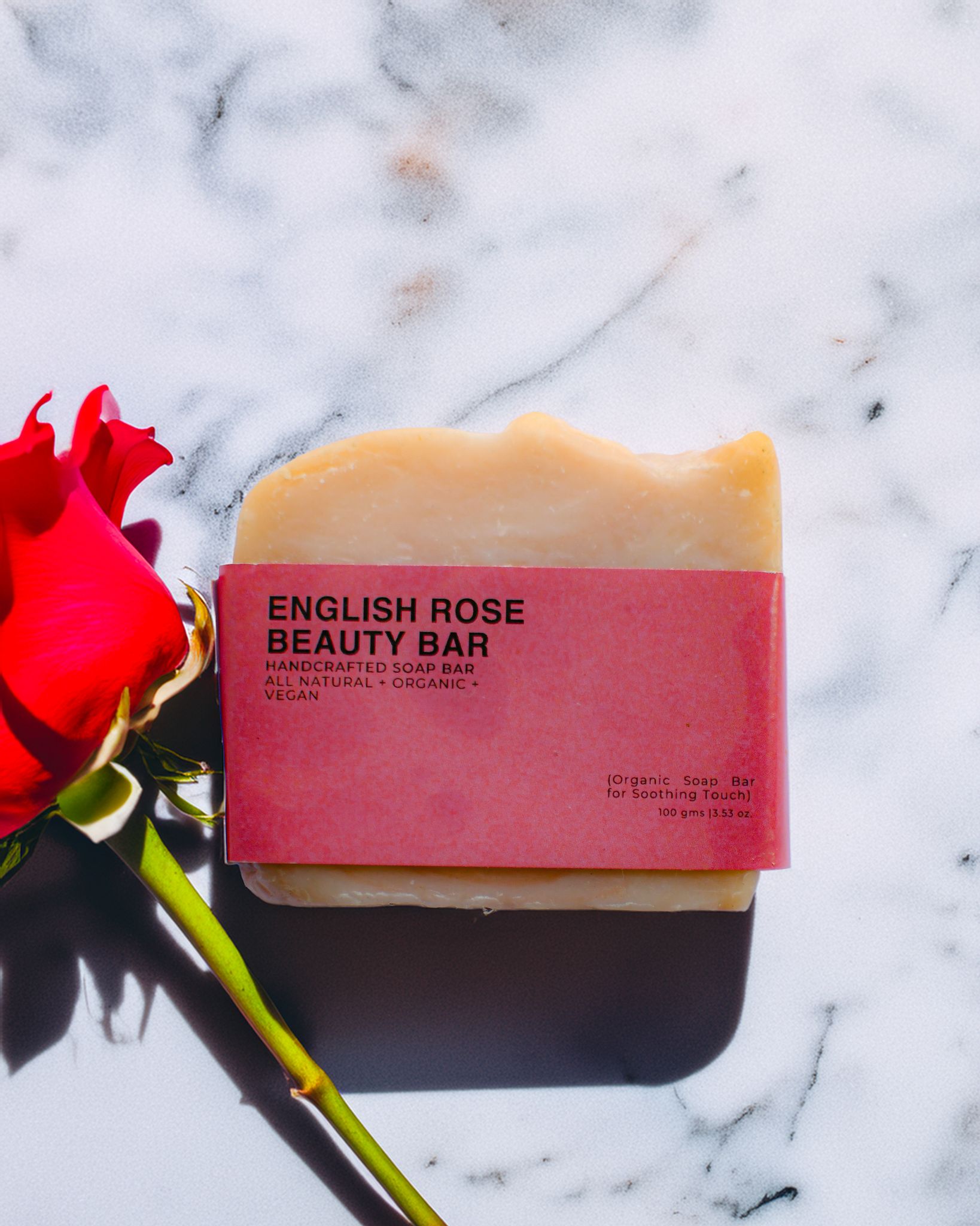Three Sisters Organics- English Rose Beauty Bar-100gm