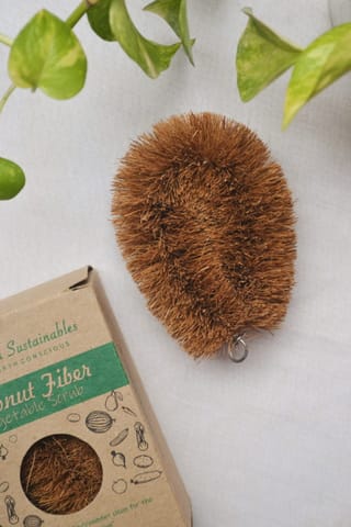 Almitra Sustainable Coconut fiber – Bottler Cleaner & Vegetable Cleaner