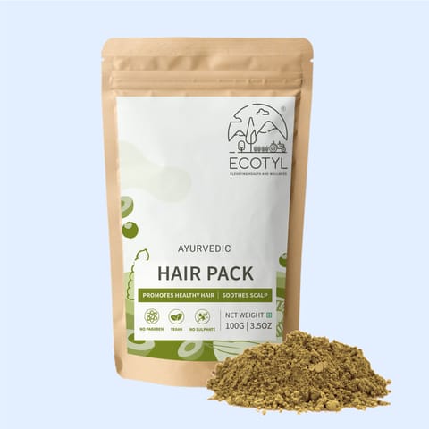 Ecotyl Ayurvedic Hair Pack | For Hair Conditioning & Strengthening | 100g
