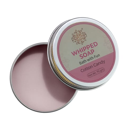 Pratha Naturals Whipped Soap | Bath with Fun Cotton Candy | 75 gm