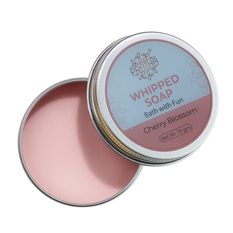 Pratha Whipped Soap | Bath with Fun Cherry Blossom | 75 gm